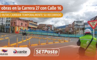 OCHO RUTAS CAMBIAN TEMPORALMENTE SU RECORRIDO POR OBRAS EN LA CARRERA 27 CON CALLE 16