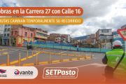 OCHO RUTAS CAMBIAN TEMPORALMENTE SU RECORRIDO POR OBRAS EN LA CARRERA 27 CON CALLE 16